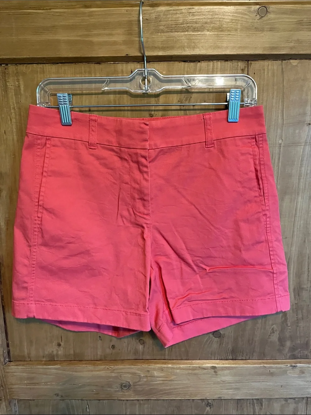 J. Crew Coral Pink Chino Shorts 5”